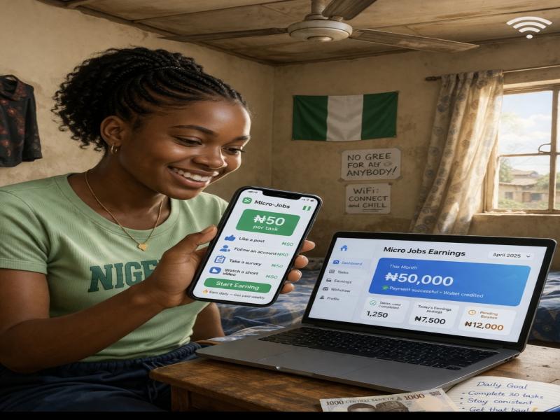 Best Highest‑Paying Micro Jobs Websites in Nigeria 2025–2026 (How to Earn ₦50,000+ Monthly & Join GoJelly Today)