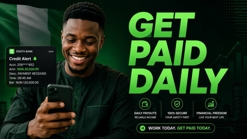 Daily Pay Jobs in Nigeria 2026 — Get Paid Every Single Day