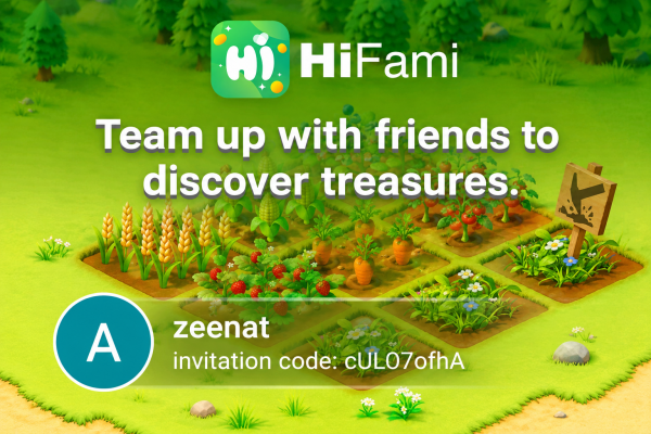 Sign up and download Hi fami app (NEW USERS ONLY)