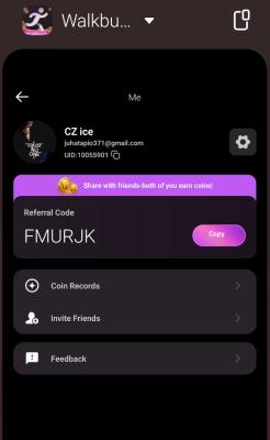Walkbucks app