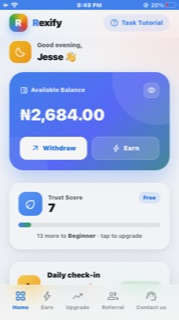 Rexify sign up