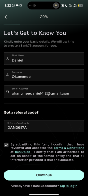 Register on Bank 78