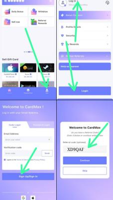 Download Cardmax and use the Invite code XD9QAF