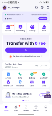Palmpay App SIGNUP, CLAIM COUPON CODE