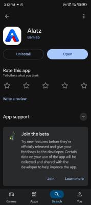 Download Alatz and signup