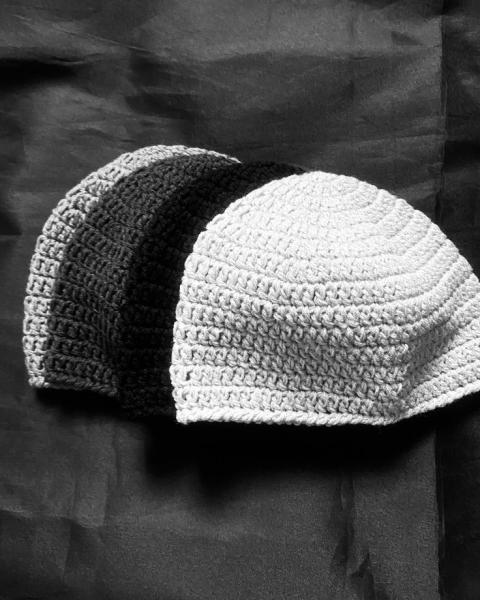 Skull crochet cap